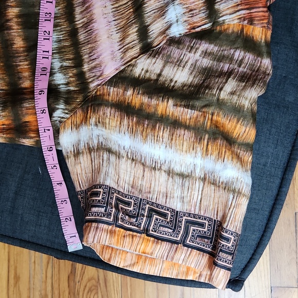 Prestige Original Greek Key100% Linen Shorts & Zip Front Short Sleeve Set Sz3XL - Picture 15 of 16